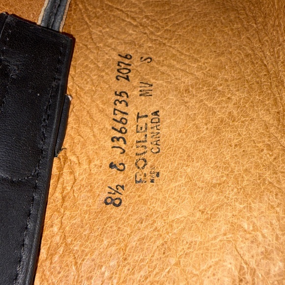 Black Leather Boulet motorcycle boots - Picture 8 of 8